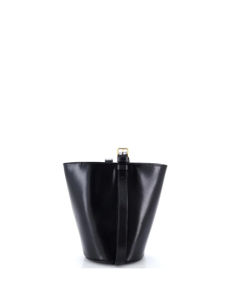 Pre-Owned Celine Triomphe Bucket Bag Shiny Calfskin