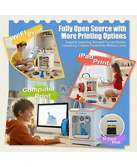 Ltmate Mini 3D Printer, Fully Assembled, App and WiFi Control, Auto Leveling