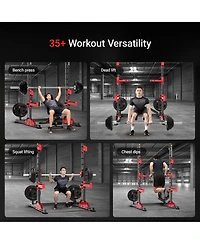 Harison Multifunction Squat Rack Power Cage, Adjustable All-in-One Home Gym Strength Training System Hrm-30814)