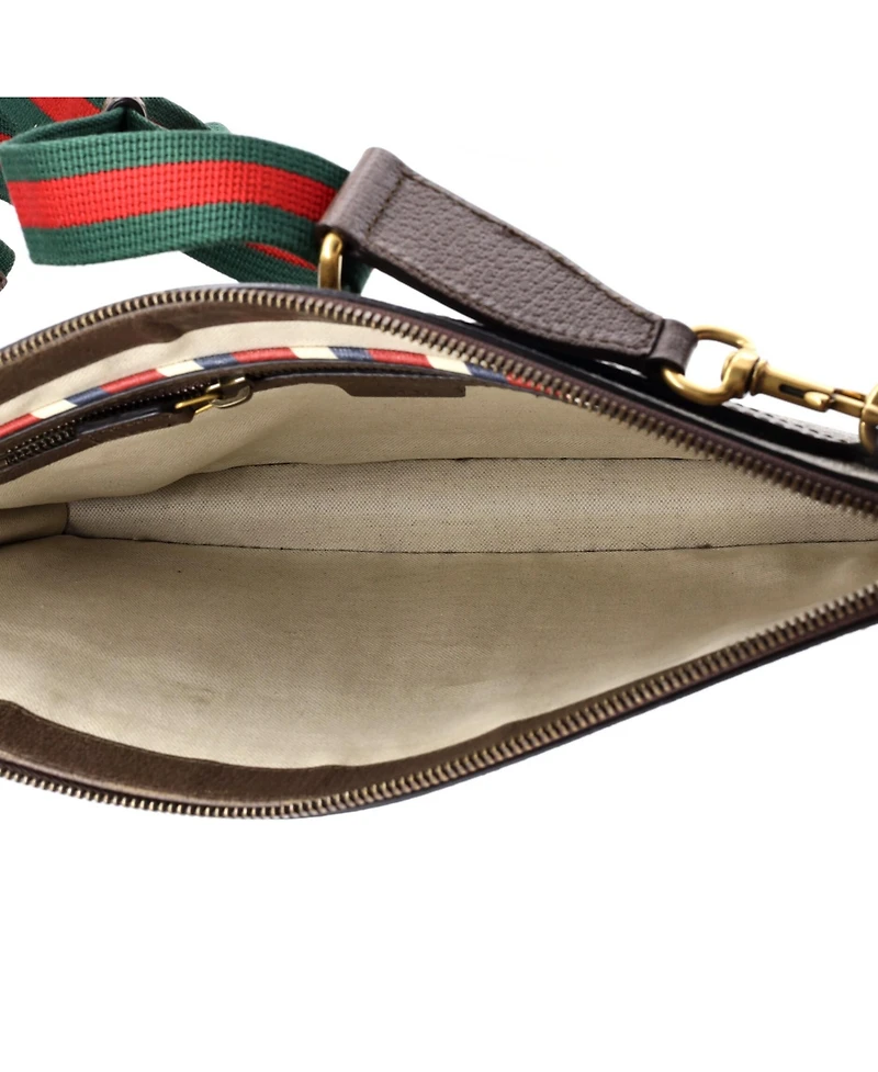 Pre-Owned Gucci Courrier Messenger Bag Gg Coated Canvas with Applique