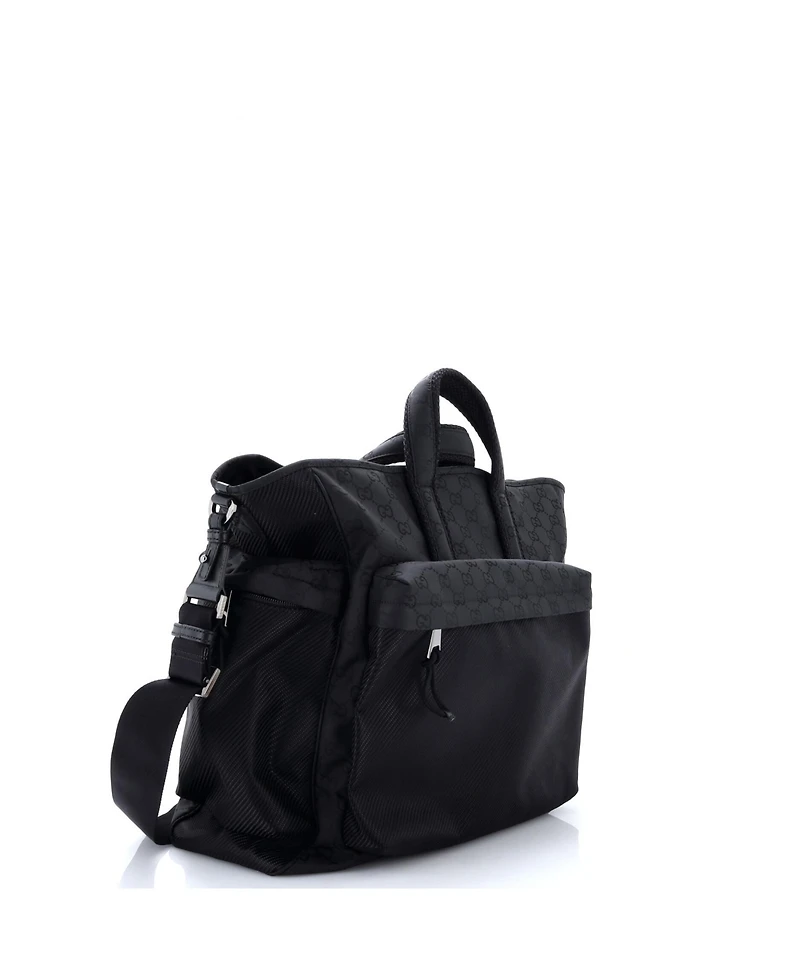 Pre-Owned Gucci Large Nexus Convertible Tote Gg Nylon