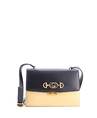 Pre-Owned Gucci Small Zumi Flap Shoulder Bag Leather