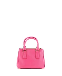 Pre-Owned Prada Mini Galleria Double Zip Tote Saffiano Leather