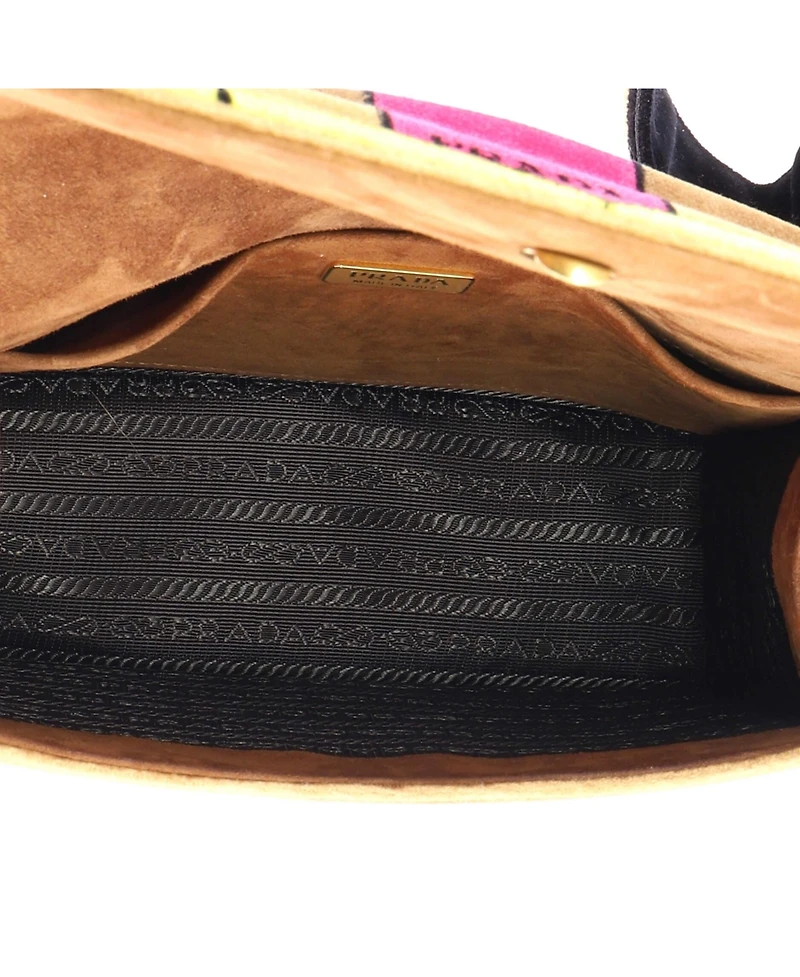 Pre-Owned Prada Small Cahier Shoulder Bag Velvet