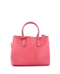 Pre-Owned Prada Medium Cuir Double Tote Saffiano Leather
