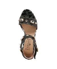 L'Artiste Women's Spring Step Jewell Closed Back Sandal with Buckle