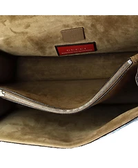 Pre-Owned Gucci Medium Dionysus Bag Embellished Gg Coated Canvas