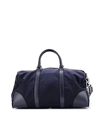 Pre-Owned Prada Medium Convertible Weekender Bag Tessuto with Saffiano Leather