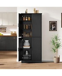gaomon Freestanding 70" Tall Kitchen Pantry Cabinet, Storage Cabinet for Bathroom, Dining Room, Living Room