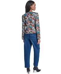 Karl Lagerfeld Paris Women's Gold-Button Four-Pocket Jacket