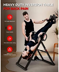 Harison Heavy Duty Inversion Table for Back Pain Relief, 350 Lbs Capacity (Hrm-40511)