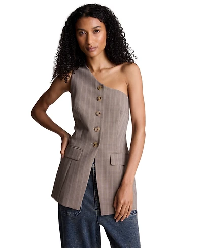 Kenneth Cole Women's One-Shoulder Sleeveless Vest