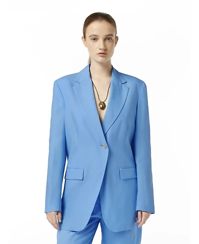 Scotch & Soda Women's Boyfriend Linen Blend Blazer