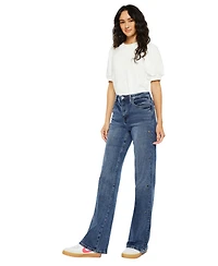 KanCan Women's Hailey High Rise 90's Flare Jeans