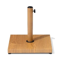 Pellebant Umbrella Base Holder Square Weighted Stand for Outdoor Market Umbrella, Cement Concrete Steel