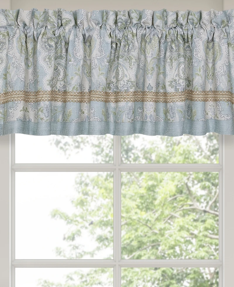 J Queen New York Pasadena Window Straight Valance, 18" x 88"