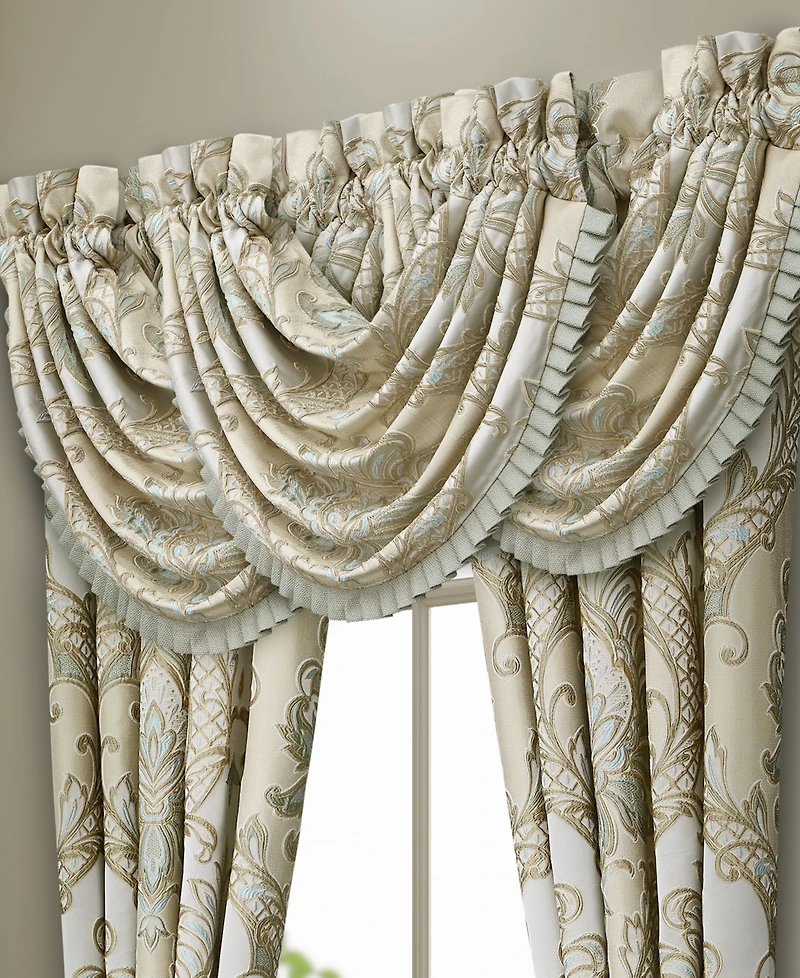 J Queen New York Rita Window Waterfall Valance, 33" x 43"