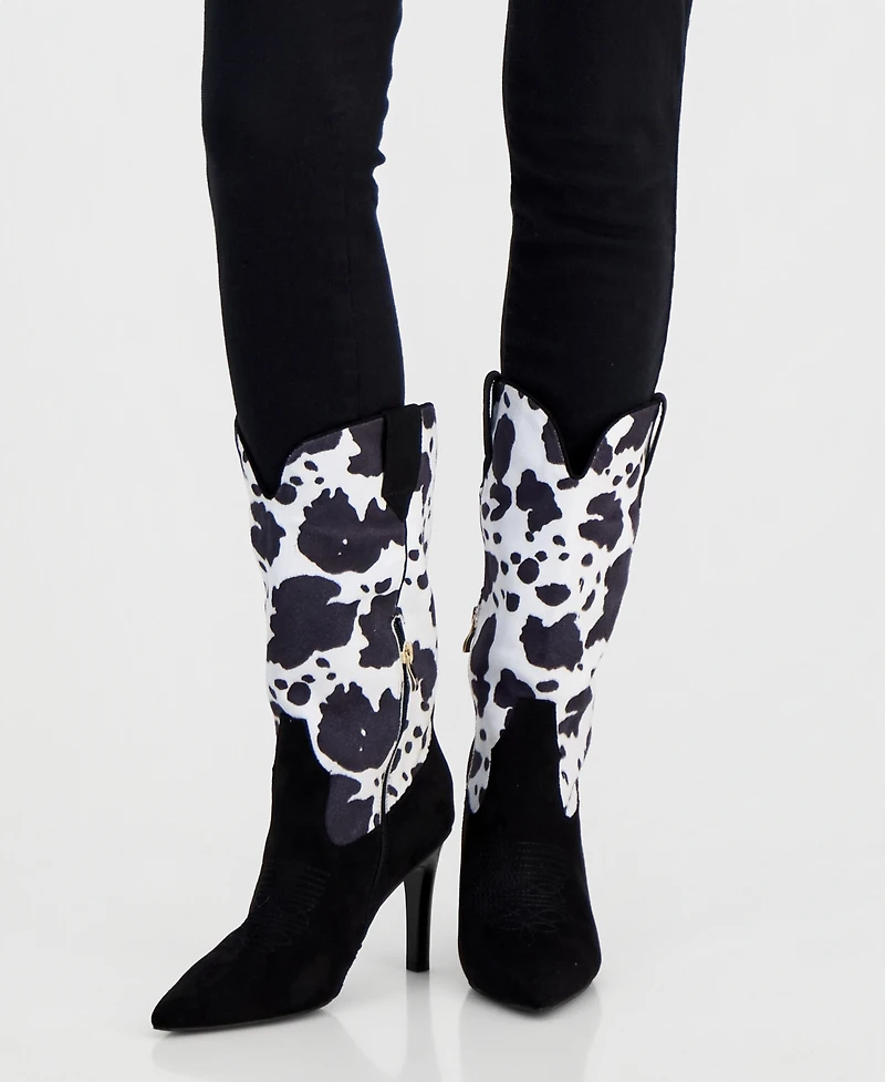 Smash Shoes Women's Serena Western Stiletto Dress Boots - Extended Sizes Available