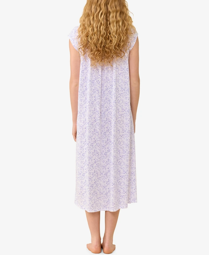 Eileen West Women's Cotton Jersey Knit Long Nightgown
