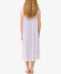 Eileen West Women's Cotton Jersey Knit Long Nightgown