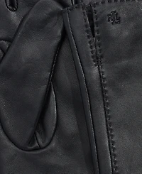 Lauren Ralph Lauren Women's Side Vent Leather Touch Gloves