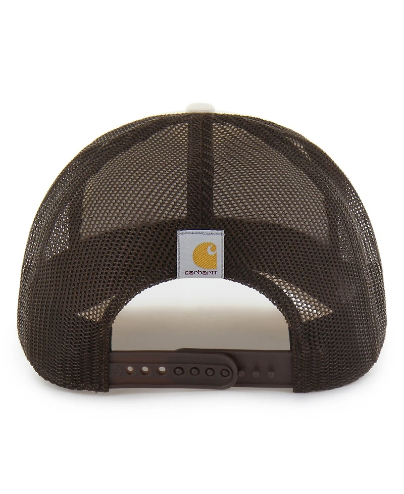 Carhartt x '47 Men's Natural/Brown Kansas City Chiefs Undyed Trucker Adjustable Hat
