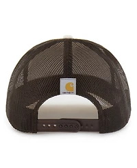 Carhartt x '47 Men's Natural/Brown Kansas City Chiefs Undyed Trucker Adjustable Hat