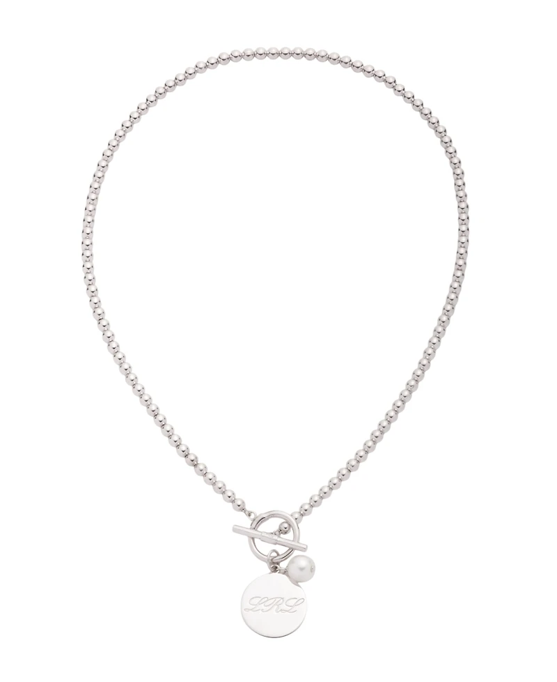 Lauren Ralph Lauren Sterling Silver Imitation Pearl Drop Necklace