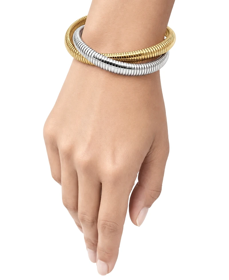 And Now This Interlocking Double Twisted Stretch Bracelet