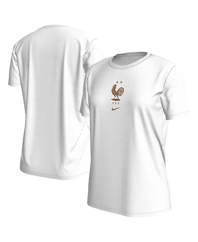 Nike Women's White France National Team Crest T-Shirt