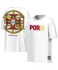 Outerstuff Men's White Portugal National Team Fifa World Cup 2026 Livery Oversized 2-Hit T-Shirt