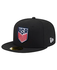 New Era Men's Black Usmnt 59FIFTY Fitted Hat