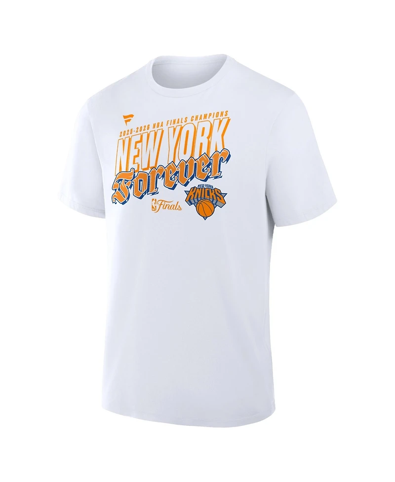 Fanatics Men's White New York Knicks 2026 Nba Finals Champions Hometown T-Shirt