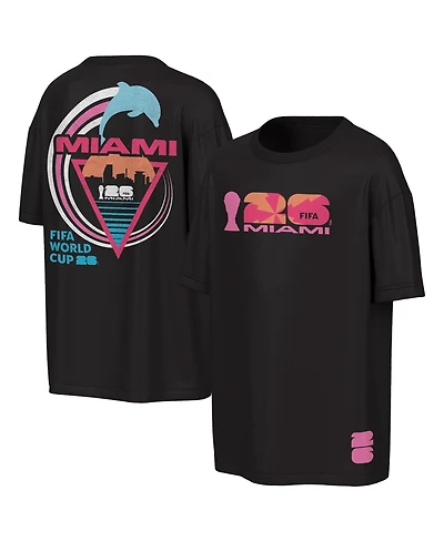 Outerstuff Men's Black Fifa World Cup 2026 Miami Big City Poster T-Shirt