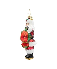 Christopher Radko 4.25" The Merry Bauble Santa Ornament