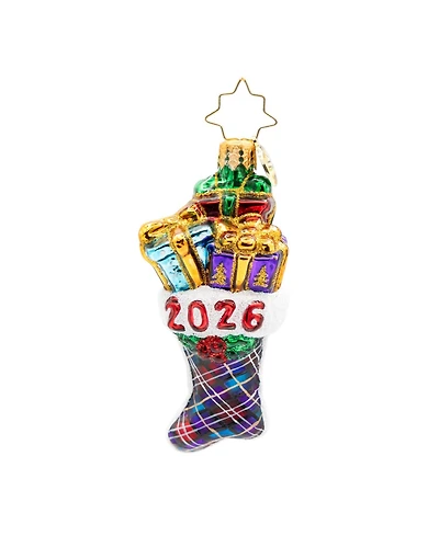 Christopher Radko 3" 2026 Stacked Holiday Joy Gem Ornament