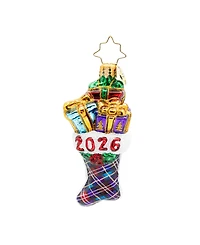 Christopher Radko 3" 2026 Stacked Holiday Joy Gem Ornament