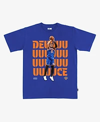Slam Men's and Women's Miles McBride Blue New York Knicks T-Shirt