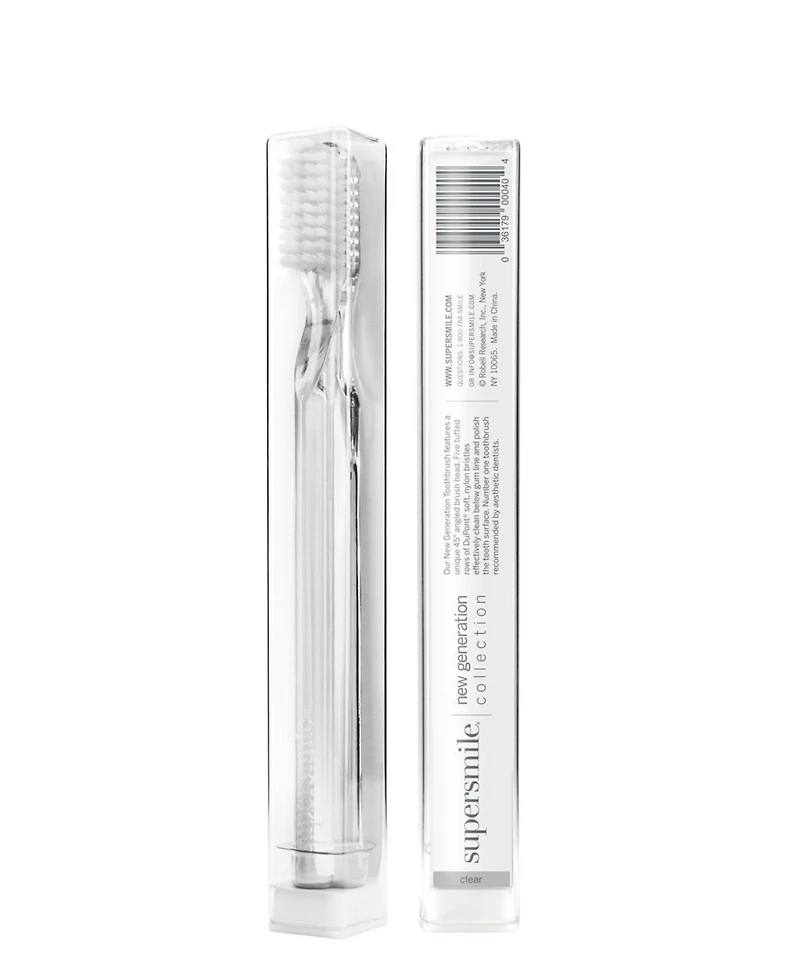 Supersmile 6 pack New Generation 45degree Toothbrush Clear