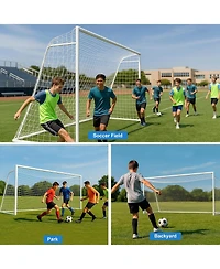 Mooncool Soccer Goal Steel for Teens and Adults Training