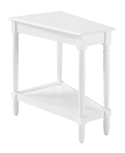 Convenience Concepts French Country Manor 14" Wood No-Tools Wedge End Table
