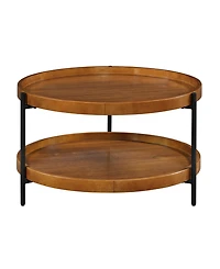 Convenience Concepts Lunar 30" Wood Round Coffee Table