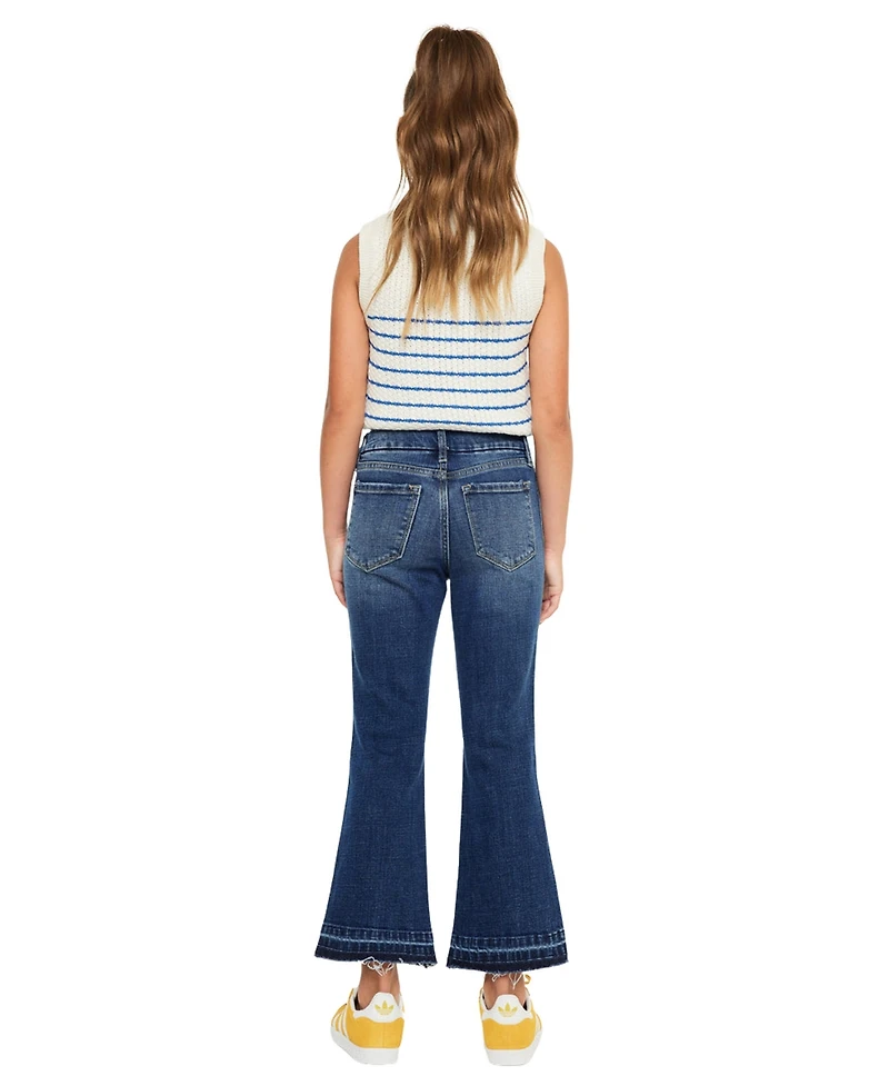 KanCan Big Girls Liza High Rise Crop Flare Jeans