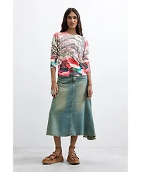 Desigual Women's Thin Printed Sweater