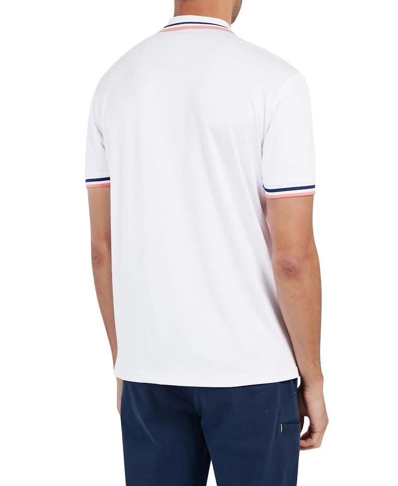 Society of Threads Men's Slim Fit Solid Polo
