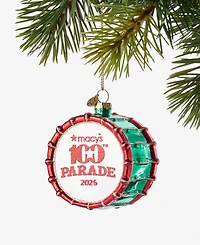 Macys 100th Thanksgiving Day Parade Glass Drum Ornament, Macy's Exclusive