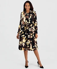 Kasper Petite Long-Sleeve Lined Blazer