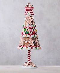 Holiday Lane Gingerbread Tree Tabletop Decor, Macy's Exclusive