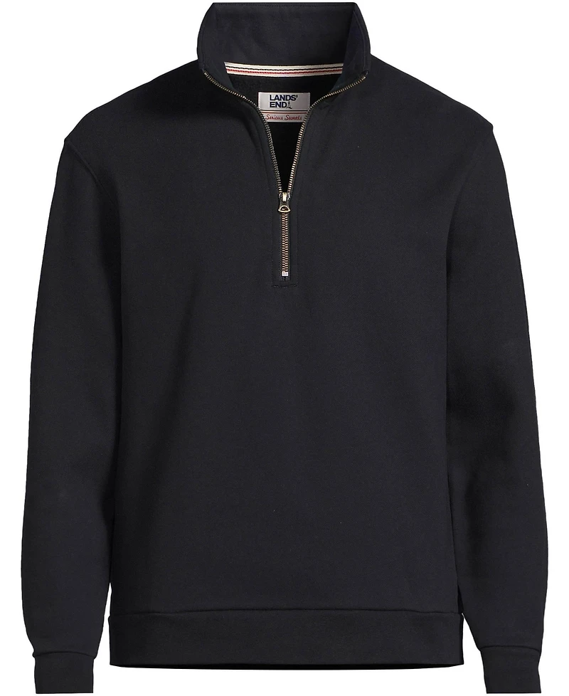 Lands' End Men's Long Sleeve Serious Sweats Quarter Zip Sweatshirt