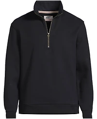 Lands' End Men's Long Sleeve Serious Sweats Quarter Zip Sweatshirt